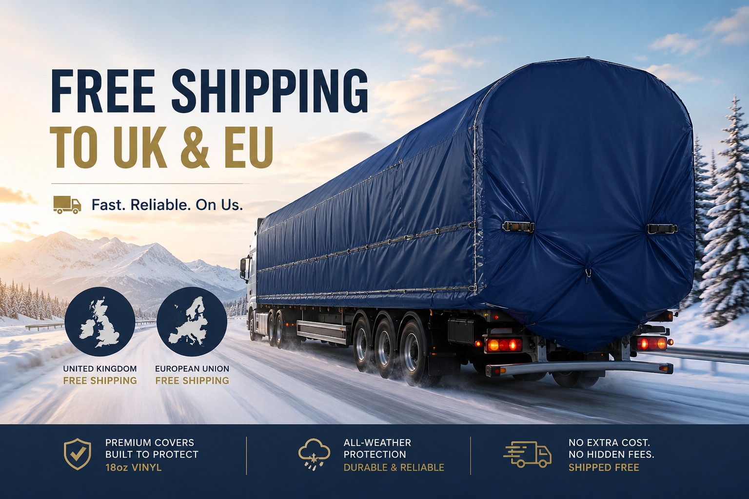 Free shipping to the UK and EU